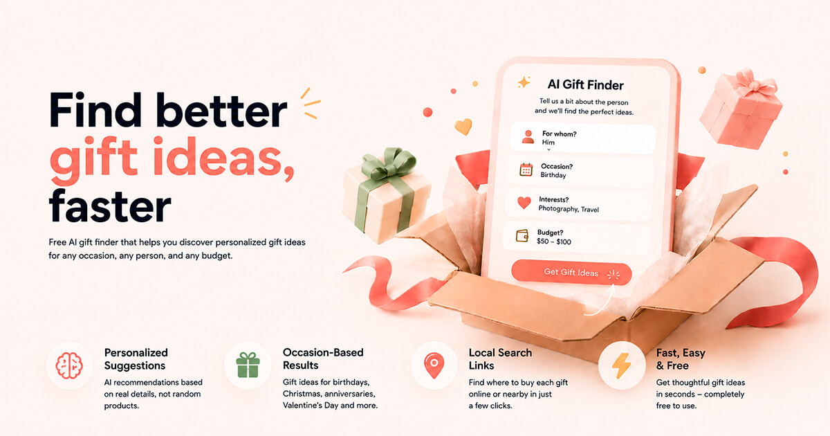 Help Me Gift โ AI-powered gift idea generator
